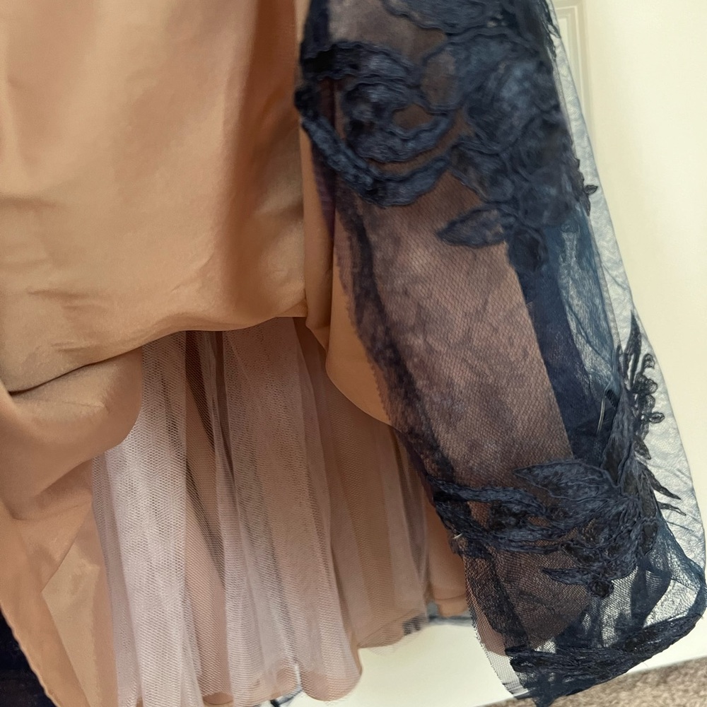 NWT Aiden Mattox STUNNING navy gown. - Picture 5 of 6